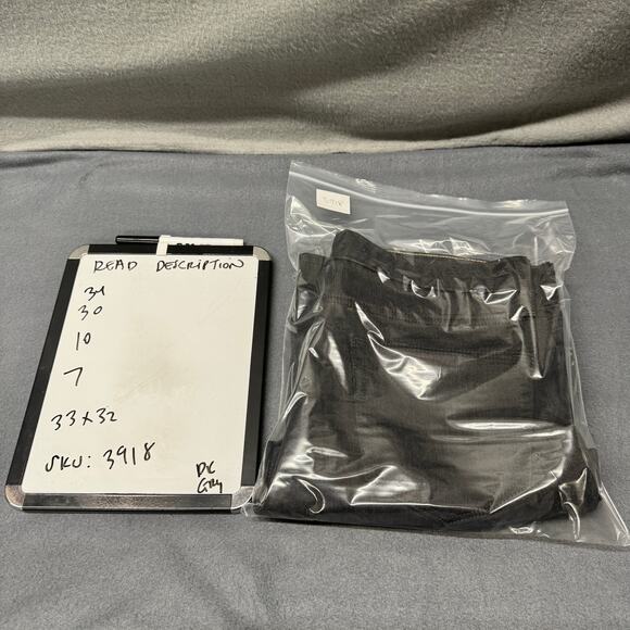 Banana Republic Pants Mens 33x32 (34x30 ACTUAL) Washwell Travel Athletic Gray - Picture 10 of 10